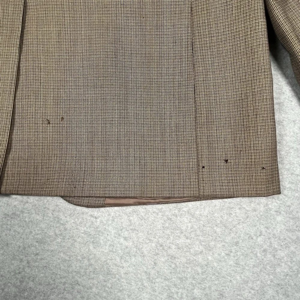 Brooks Brothers Blazer Mens 45R Brown 100% Wool Lined Madison Fit Jacket‎ READ